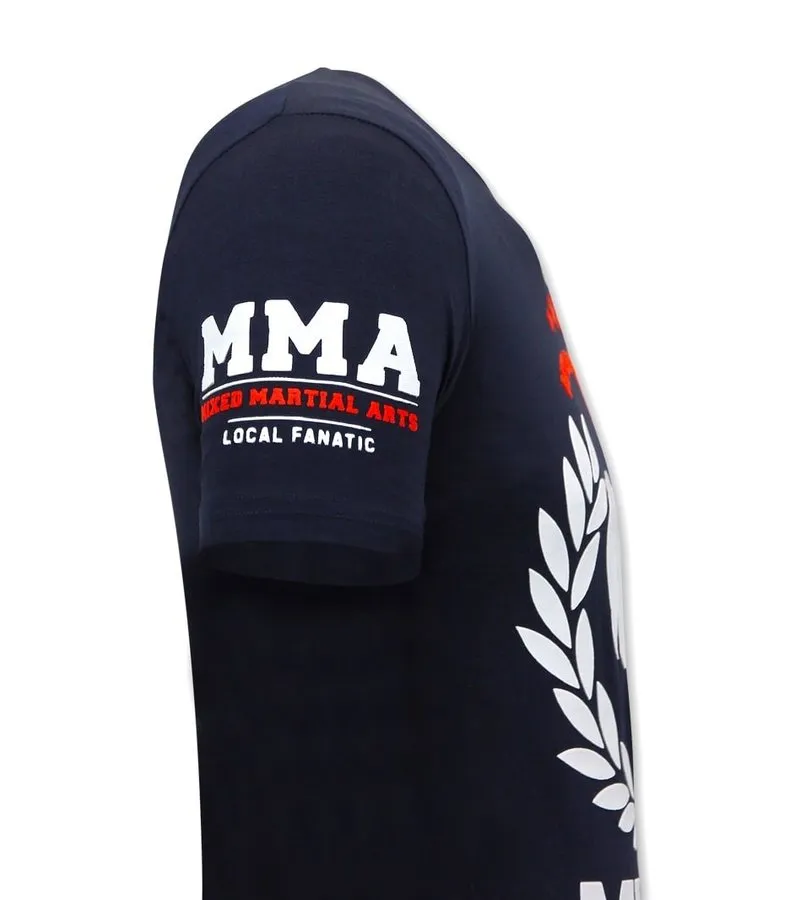 MMA FIGHTER CAMISETAS HOMBRE   AZUL